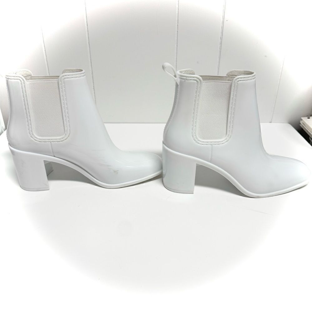 Jeffery Campbell Hurricane White Waterproof Bootie Boot Women’s Size 10